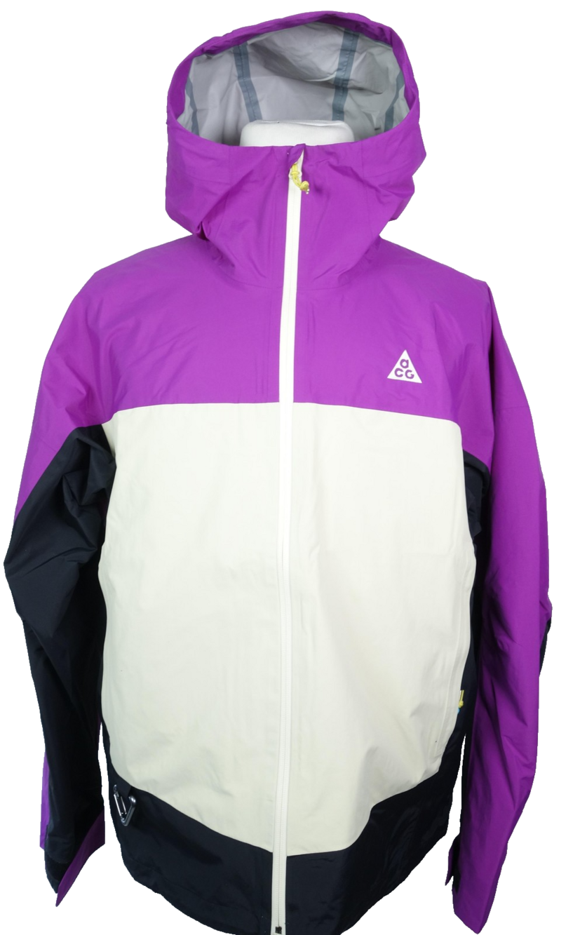 Nike ACG Storm-FIT ADV Jacket Mens Medium Purple Colorblock Hooded HJ2687-505